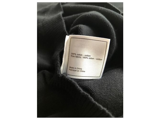 Chanel Pull avec col chemise amovible Noir - vue 9