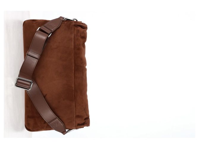 Borsa Grande Viv Choc Roger Vivier in Camoscio Marrone - vista 13