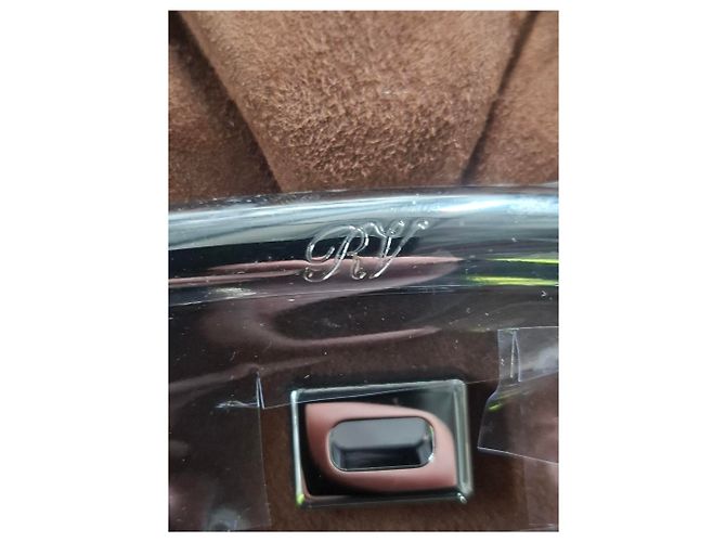 Borsa Grande Viv Choc Roger Vivier in Camoscio Marrone - vista 17