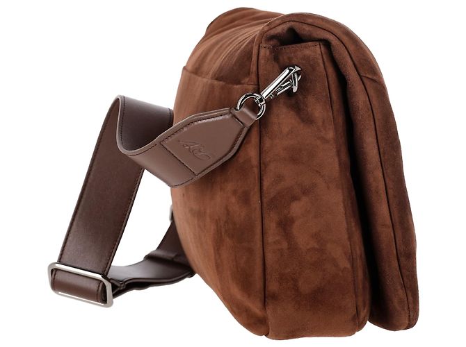 Borsa Grande Viv Choc Roger Vivier in Camoscio Marrone - vista 3