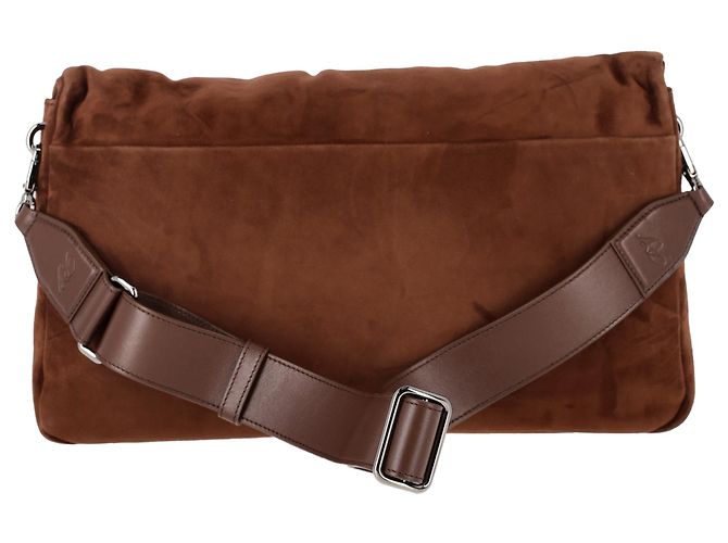 Borsa Grande Viv Choc Roger Vivier in Camoscio Marrone - vista 4