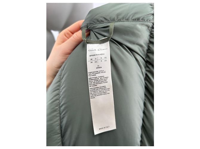 RICK OWENS Mäntel T.IT 38 Polyester Khaki - Ansicht 6