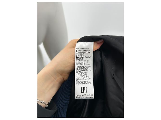 Chaquetas PAUL & JOE T.FR 34 Algodón Azul - vista 6