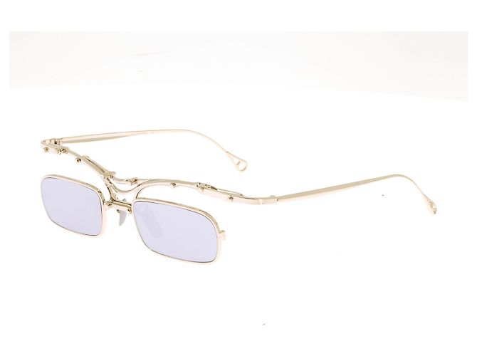 Autre Marque NON SIGNE / UNSIGNED Sunglasses T.  Metal Golden - view 5