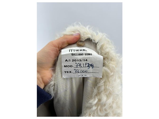 Manteaux JOHN GALLIANO T.IT 48 Cuir Beige - vue 3