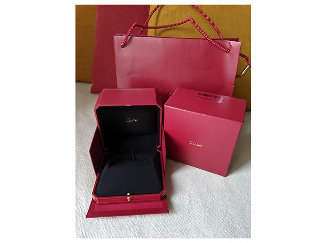 Cartier Love Juc Armband gefütterte Box und Papiertüte Rot - Ansicht 3