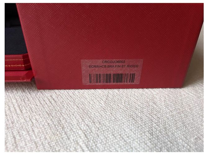 Cartier Love Juc Armband gefütterte Box und Papiertüte Rot - Ansicht 7