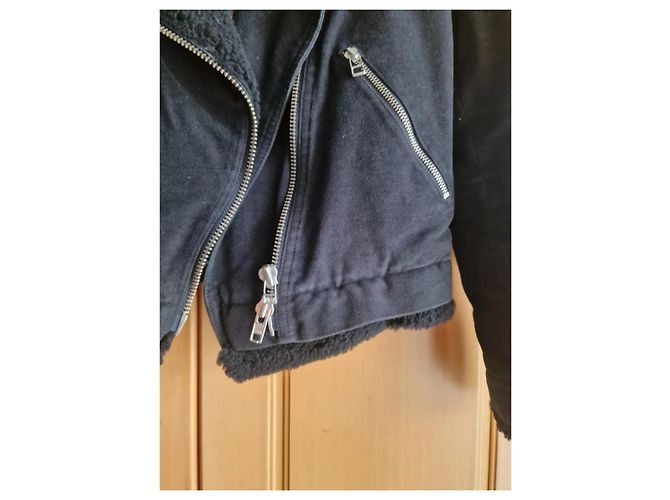 Giacca Acne in cotone nera Nero - vista 3