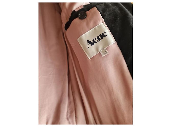 Giacca Acne in cotone nera Nero - vista 4