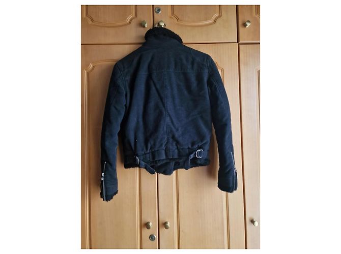 Giacca Acne in cotone nera Nero - vista 8