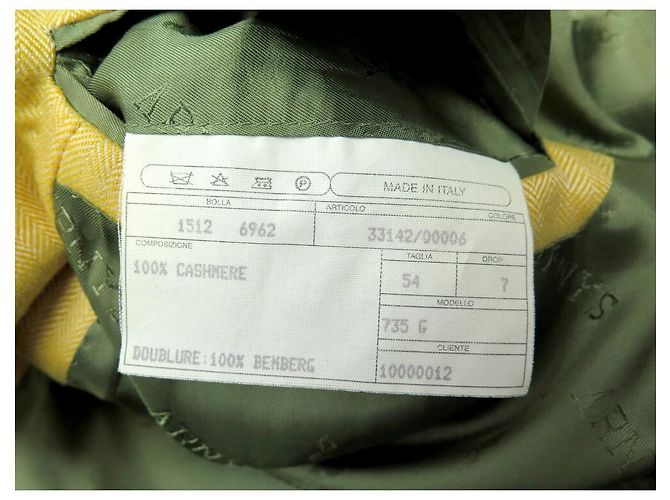 GIACCA ARNYS MARCEL 54 IT 50 M FR IN CASHMERE GIALLO - vista 6