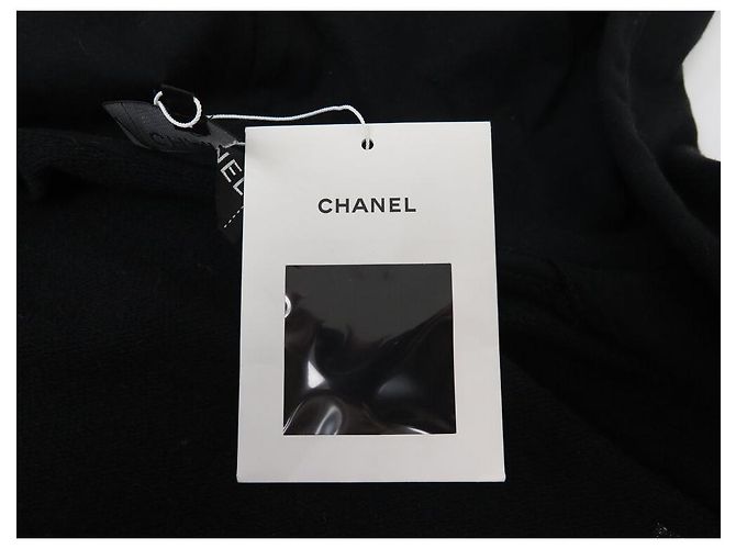 NOVO PULL CHANEL P63299 MOLETOM CAPUZ GRAFFITI COCO CAMELIA CAMBON M 50 Preto - vista 8