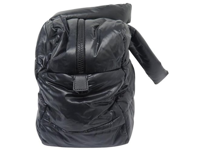 NUOVA BORSA A MANO CHANEL COCO COCOON MM NYLON NERO - vista 3