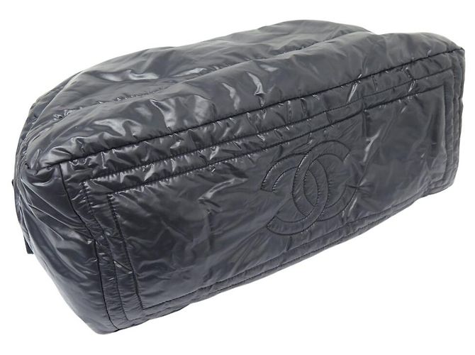 NUOVA BORSA A MANO CHANEL COCO COCOON MM NYLON NERO - vista 5