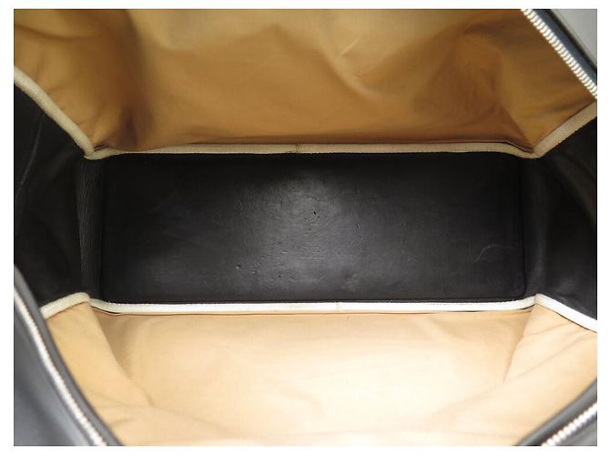 Hermès BORSA DA VIAGGIO HERMES PLUME 55 IN PELLE BOX NERA Nero - vista 6