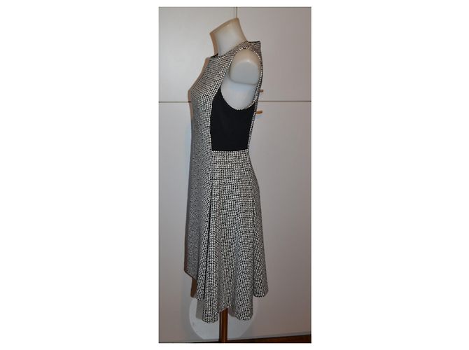 Abito midi DKNY nero e bianco - vista 3