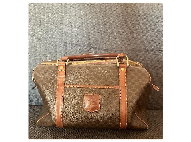 Borsa Céline Boston in pelle marrone - vista 2