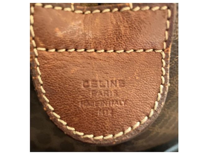 Borsa Céline Boston in pelle marrone - vista 3