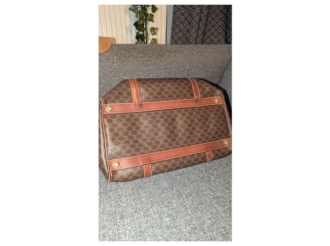 Borsa Céline Boston in pelle marrone - vista 4