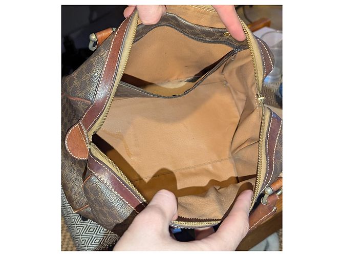 Borsa Céline Boston in pelle marrone - vista 5