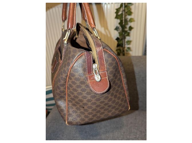 Borsa Céline Boston in pelle marrone - vista 6