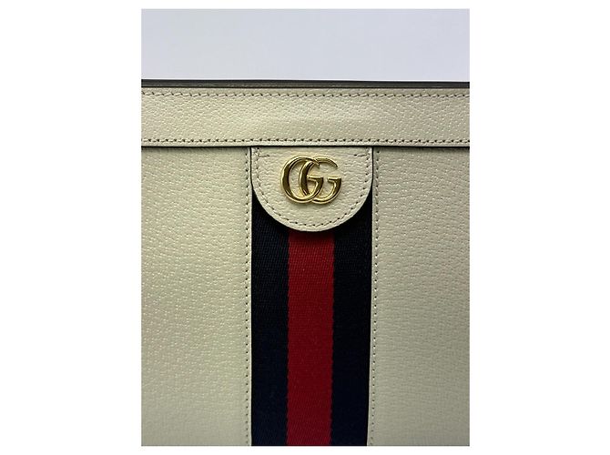 Borsa a spalla Ophidia di Gucci Bianco sporco - vista 3