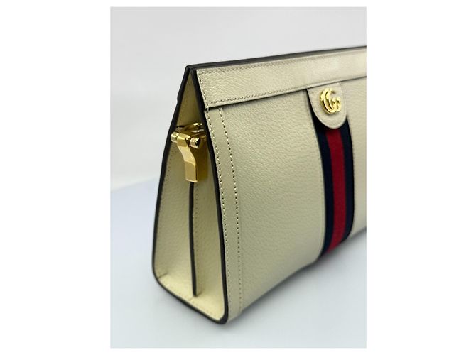 Borsa a spalla Ophidia di Gucci Bianco sporco - vista 6