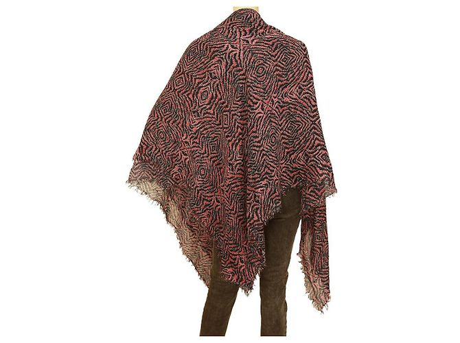 Sciarpa Zadig & Voltaire Delta Zebra Blu Rosa - vista 3