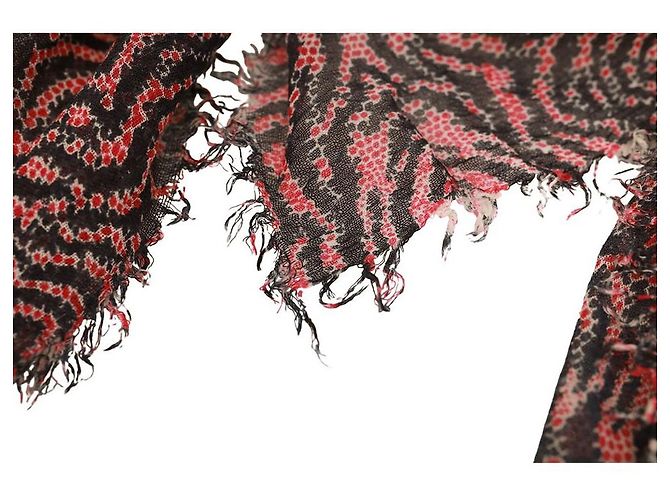 Sciarpa Zadig & Voltaire Delta Zebra Blu Rosa - vista 8