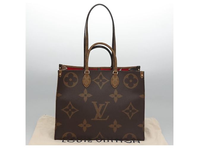 LOUIS VUITTON Monogram Reverse Giant On The Go GM Borsa Tote M45320 Auth BD313S Monogramma - vista 12