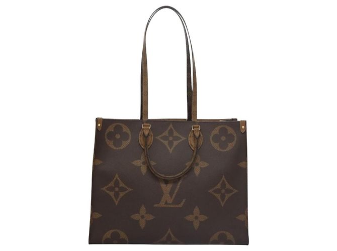 LOUIS VUITTON Monogram Reverse Giant On The Go GM Borsa Tote M45320 Auth BD313S Monogramma - vista 13
