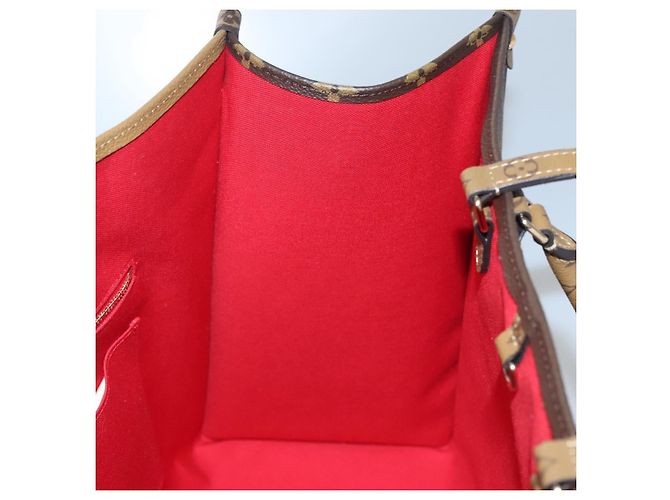 LOUIS VUITTON Monogram Reverse Giant On The Go GM Borsa Tote M45320 Auth BD313S Monogramma - vista 19