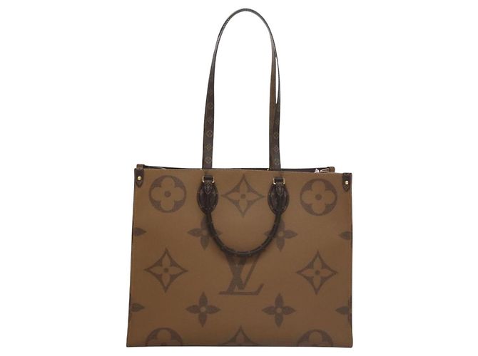 LOUIS VUITTON Monogram Reverse Giant On The Go GM Borsa Tote M45320 Auth BD313S Monogramma - vista 2
