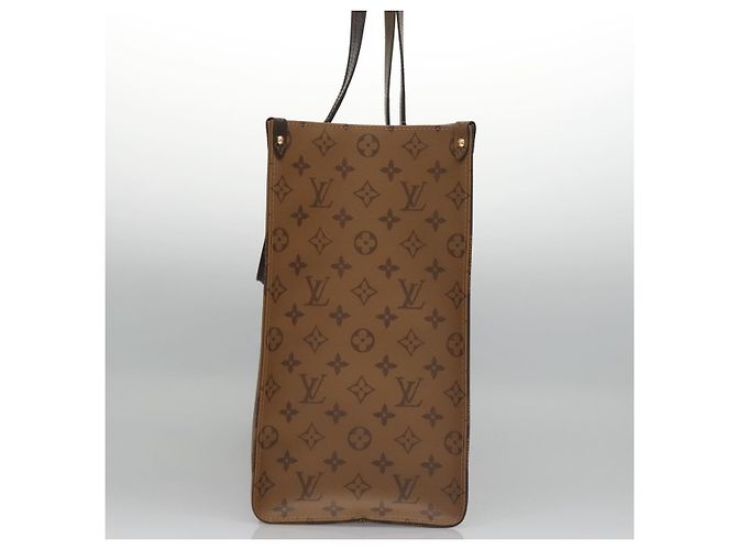LOUIS VUITTON Monogram Reverse Giant On The Go GM Borsa Tote M45320 Auth BD313S Monogramma - vista 4
