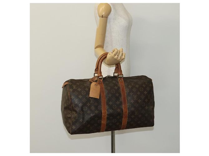LOUIS VUITTON Monogram Keepall 45 Borsa Boston M41428 LV Auth bs22332 Monogramma - vista 23