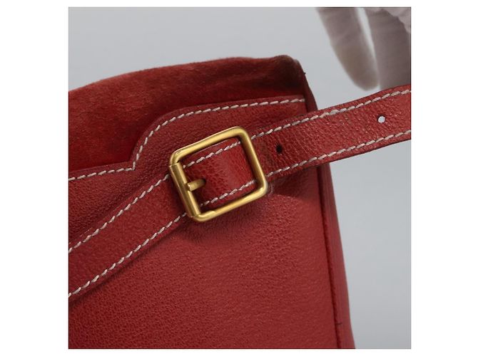 Bamboo Zaino Gucci in pelle scamosciata rossa e oro 003 2852 0030 0 Auth th5663 Rosso D'oro - vista 15