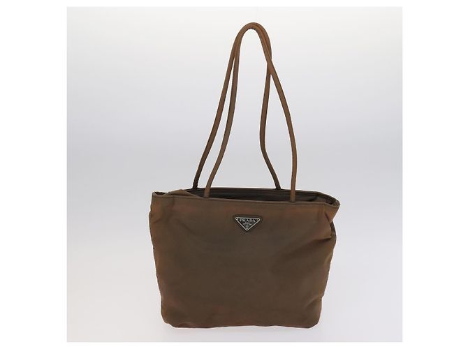PRADA Borsa a mano in nylon pelle 3 pezzi khaki beige Auth bs22539 Cachi - vista 10