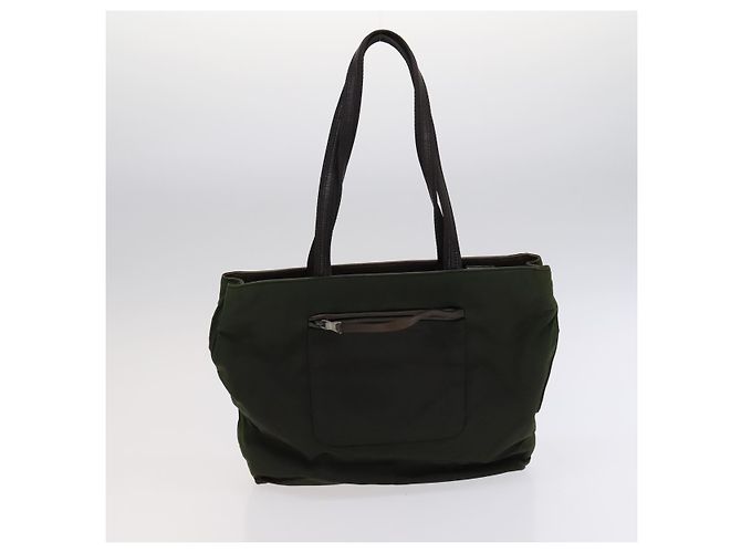 PRADA Borsa a mano in nylon pelle 3 pezzi khaki beige Auth bs22539 Cachi - vista 19