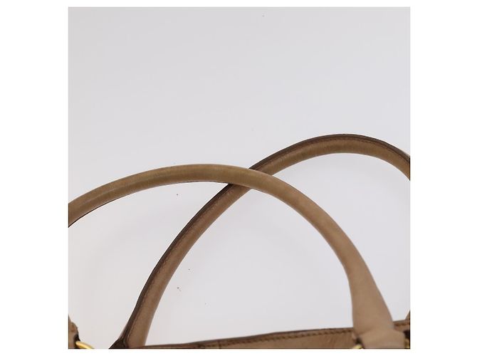 PRADA Borsa a mano in nylon pelle 3 pezzi khaki beige Auth bs22539 Cachi - vista 6