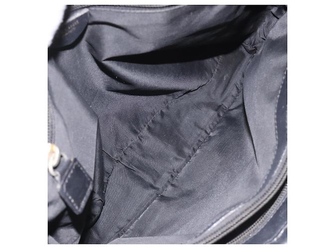 Céline Borsa a spalla CELINE in nylon nero Auth 101065 - vista 11