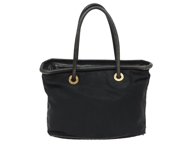 Céline Borsa a spalla CELINE in nylon nero Auth 101065 - vista 13