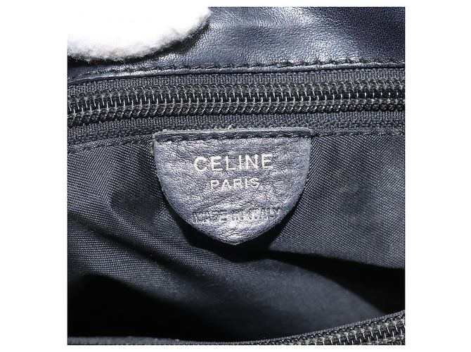 Céline Borsa a spalla CELINE in nylon nero Auth 101065 - vista 18