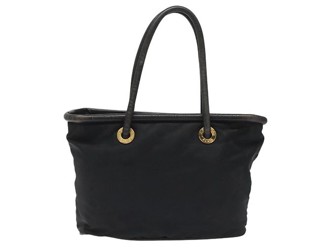 Céline Borsa a spalla CELINE in nylon nero Auth 101065 - vista 2