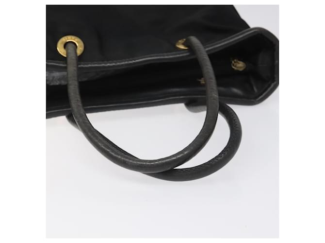 Céline Borsa a spalla CELINE in nylon nero Auth 101065 - vista 7