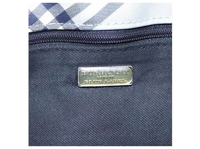 Borsa a mano Burberry Nova Check Blue Label in nylon viola argento autentica hs1699 Porpora - vista 10