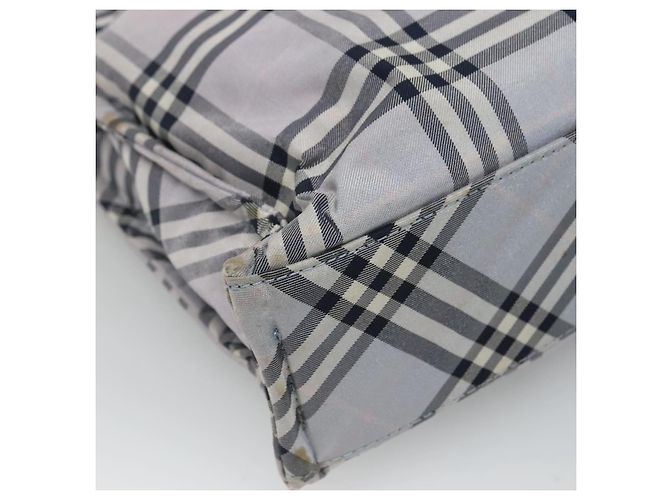 Borsa a mano Burberry Nova Check Blue Label in nylon viola argento autentica hs1699 Porpora - vista 16