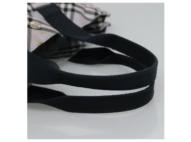 Borsa a mano Burberry Nova Check Blue Label in nylon viola argento autentica hs1699 Porpora - vista 7
