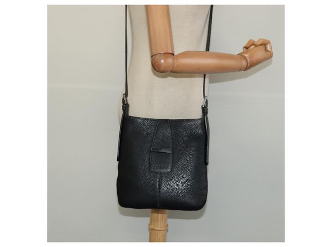Borsa a Spalla LOEWE in Pelle Nera Auth 114108 Nero - vista 20
