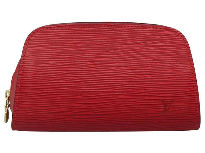 LOUIS VUITTON Epi Dauphine PM Pouch Rosso Castigliano M48447 LV Auth am7748 - vista 13