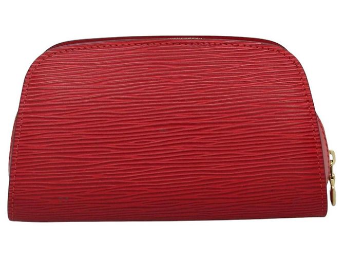 LOUIS VUITTON Epi Dauphine PM Pouch Rosso Castigliano M48447 LV Auth am7748 - vista 2